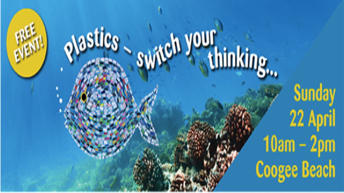 Come join us at #Coogeebeach for a little #funday this Sunday April 22 hosted by <a href="/RandwickCouncil/">Randwick Council</a> <a href="/RandwickMayor/">Dylan Parker</a> Games to help you 'switch your thinking' on #plastic, a talk with <a href="/timsilverwood/">Tim Silverwood</a> from <a href="/Take3fortheSea/">Take 3</a> and performance by <a href="/drummingmonkeys/">Amazing Drumming Mon</a> #coogee #sydney #family