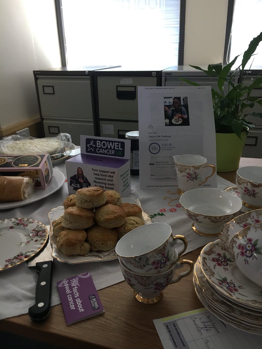 ClaireTough's tweet photo. Fantastic start to our #bakeacake event fundraising for @Bowel_Cancer_UK @bowelcancer @HomesSedgemoor @SedgemoorDC #loadsacake #lovecreamtea @JustWalkATD #GoTeamHis @JASBar https://t.co/asHwPQkpoe
