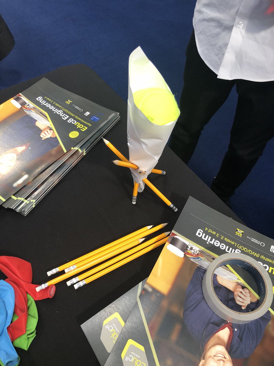 sara_educ8's tweet photo. Gr8 team building this morning @EESWSTEMCymru @BigBangFair  #engineering #apprenticeships Come and visit our @Educ8_Wales stand today @official_parc https://t.co/wsx77F8BvY