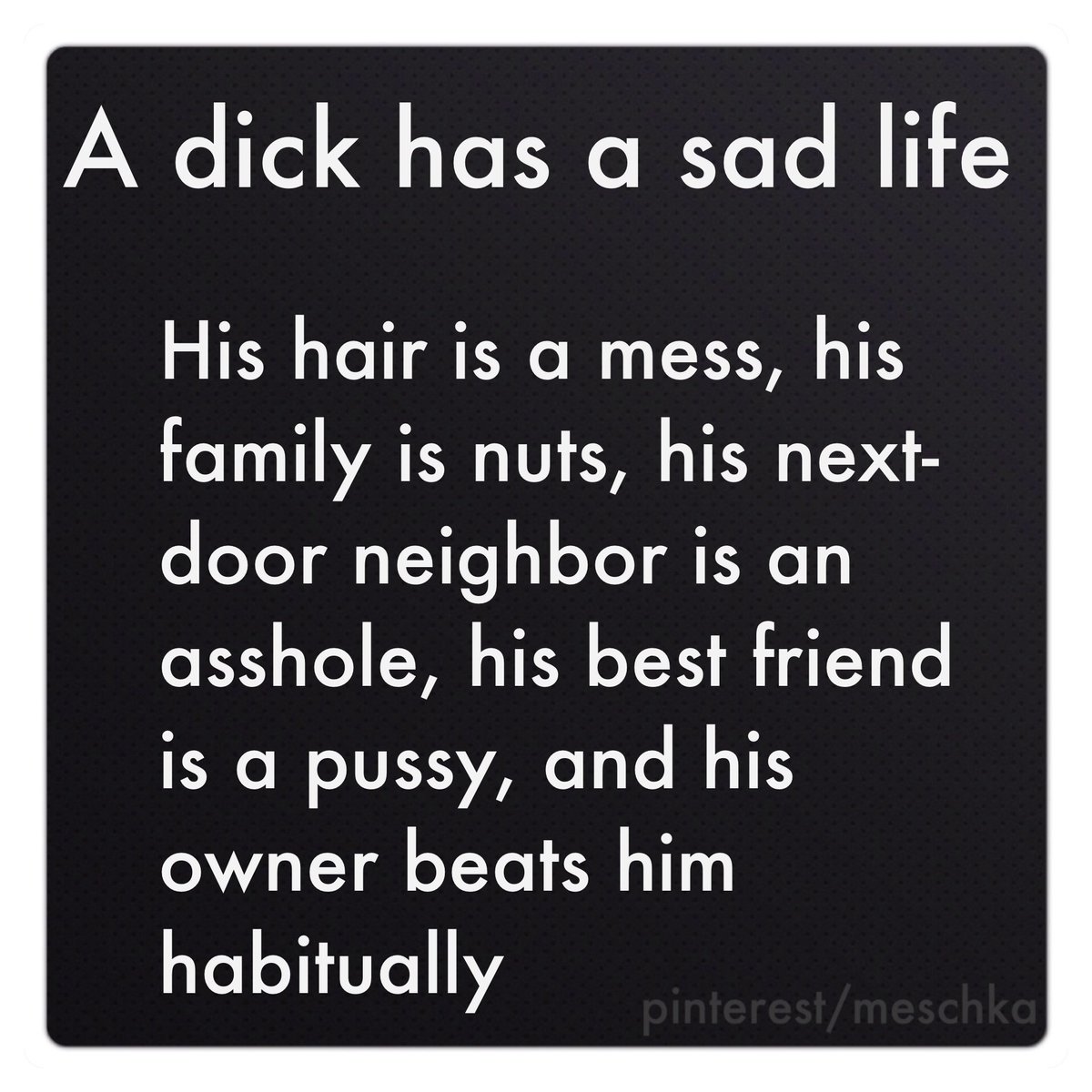 Bondara's tweet photo. #ThursdayThoughts #PoorDick https://t.co/9k5EryWUhm