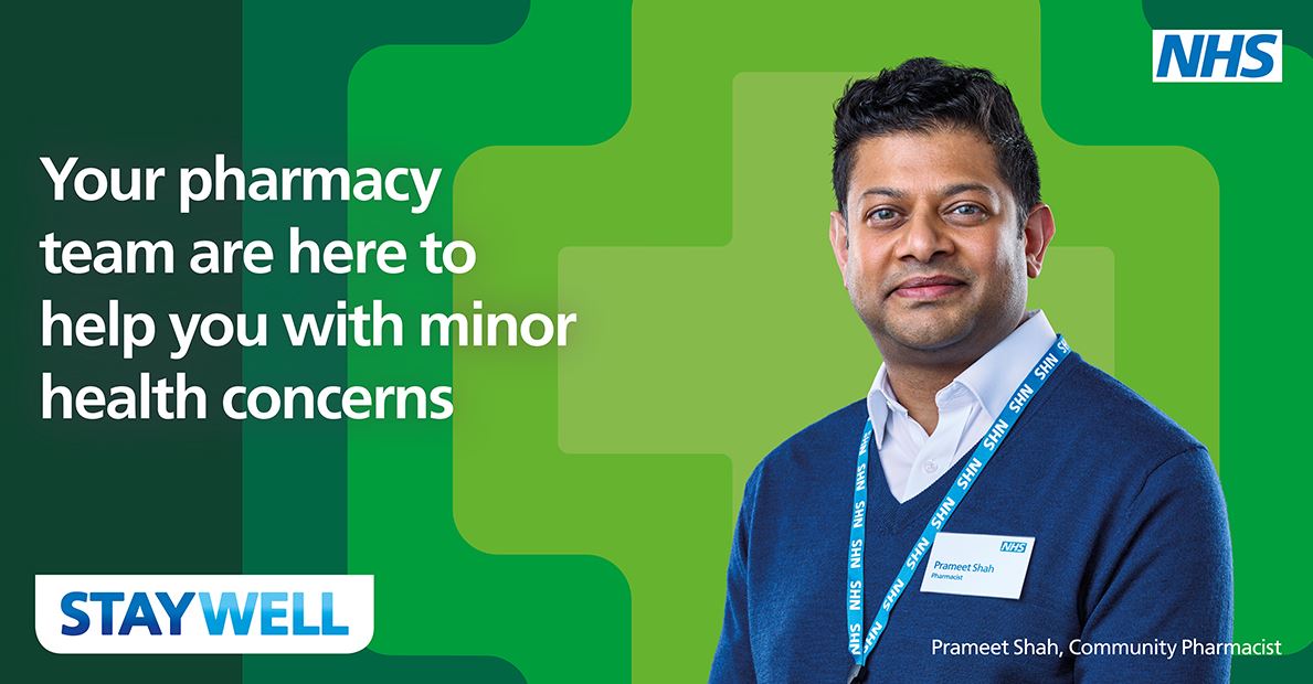 Most minor conditions can be treated at home, and your local pharmacist can provide you with help and support to get you back on your feet as soon as possible #StayWellPharmacy