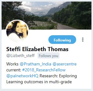 usmnaz's tweet photo. Thank-you so much Rebecca @R37G for helping @palnetworkHQ #2018ResearchFellows update their #TwitterProfiles and making it look more professional https://t.co/1jz2GTEEET