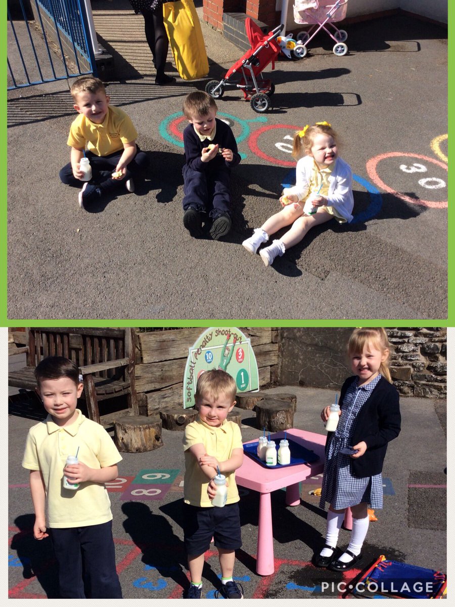 MrsConway01's tweet photo. Enjoying our snack in the sun ☀️🍏🍎🍐🍊🍌🍓 @fcwpa https://t.co/bfL9yC6knB