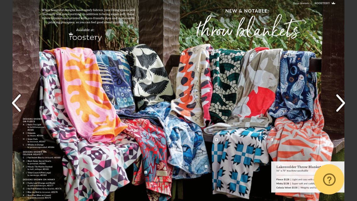 gemmacbstudio's tweet image. Excited to see I'm in the latest issue of @Spoonflower magazine with my orange whale print. 😊