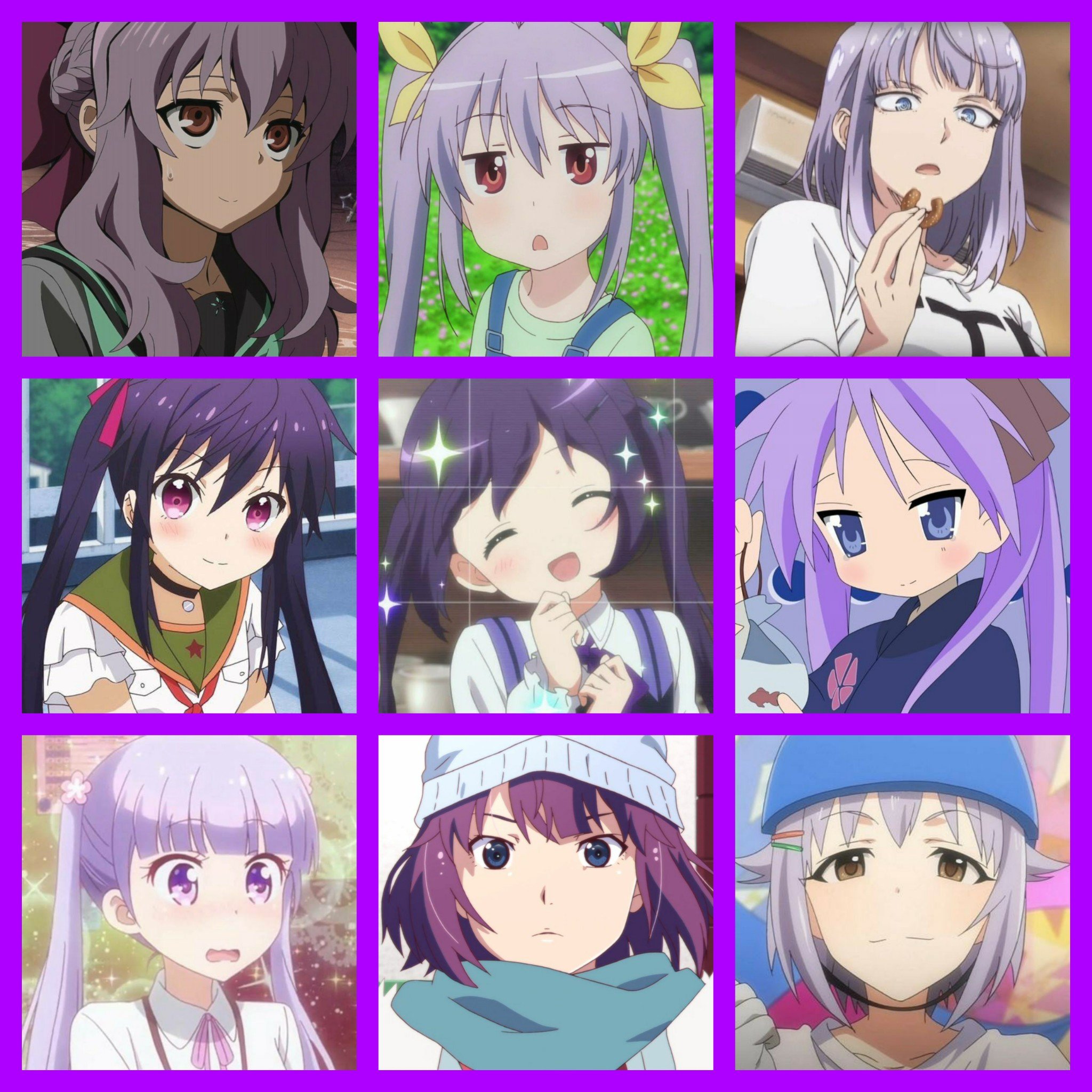 Gir あずらく 紫髪ヒロインキャラ寄せ集め 意外にいなかった 他にもいたら貼ってください 紫髪キャラ 好きなキャラがいたらrt アニメ T Co Ilrqh91uzi Twitter