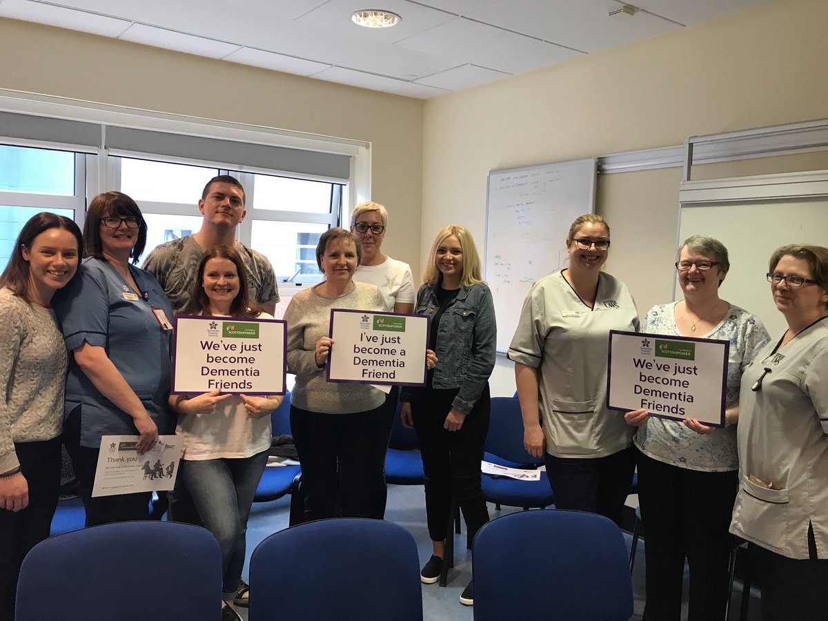Dementia friends in the making :) #learning #teamhmicu #improvingoutcomes #patientcentred @hairmyresonion @wearehairmyres @Kohinor64 @alzscot
