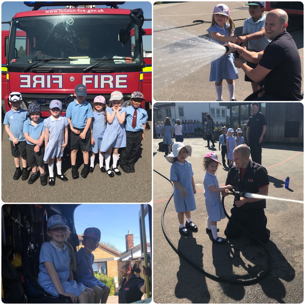 BarnehurstSch's tweet photo. Thank you to our local @LondonFire Brigade for teaching Reception about fire prevention! https://t.co/WsgD8mgI22