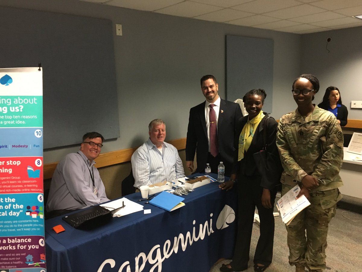 vachanti's tweet photo. We are hiring for our Columbia Center! @CapgeminiNA at Fort Jackson Employer’s day today! https://t.co/1gtf0lPdAd