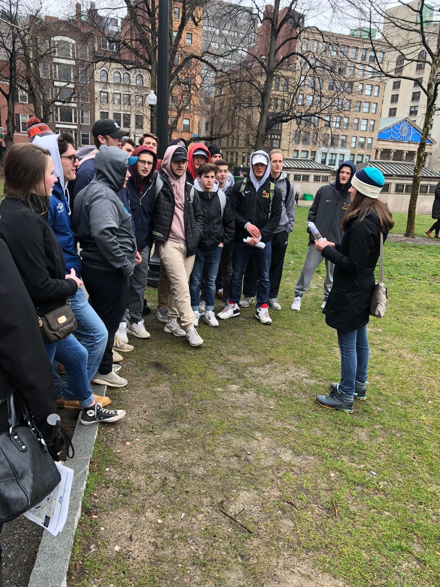 BG_CL's tweet photo. Ms. Kerrigan on Boston Common. #BGinBoston. @BishopGuertin https://t.co/FNcIapgMv5