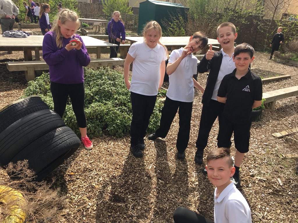 GabrielAssisi's tweet photo. P5 took advantage of this fabulous weather to go on a hunt for microhabitats in the school garden. Ask us about what we found! 🐞🐛🐜🐝 #bughunt #outdoorlearning #johnmuiraward https://t.co/nZTnMPsDBL