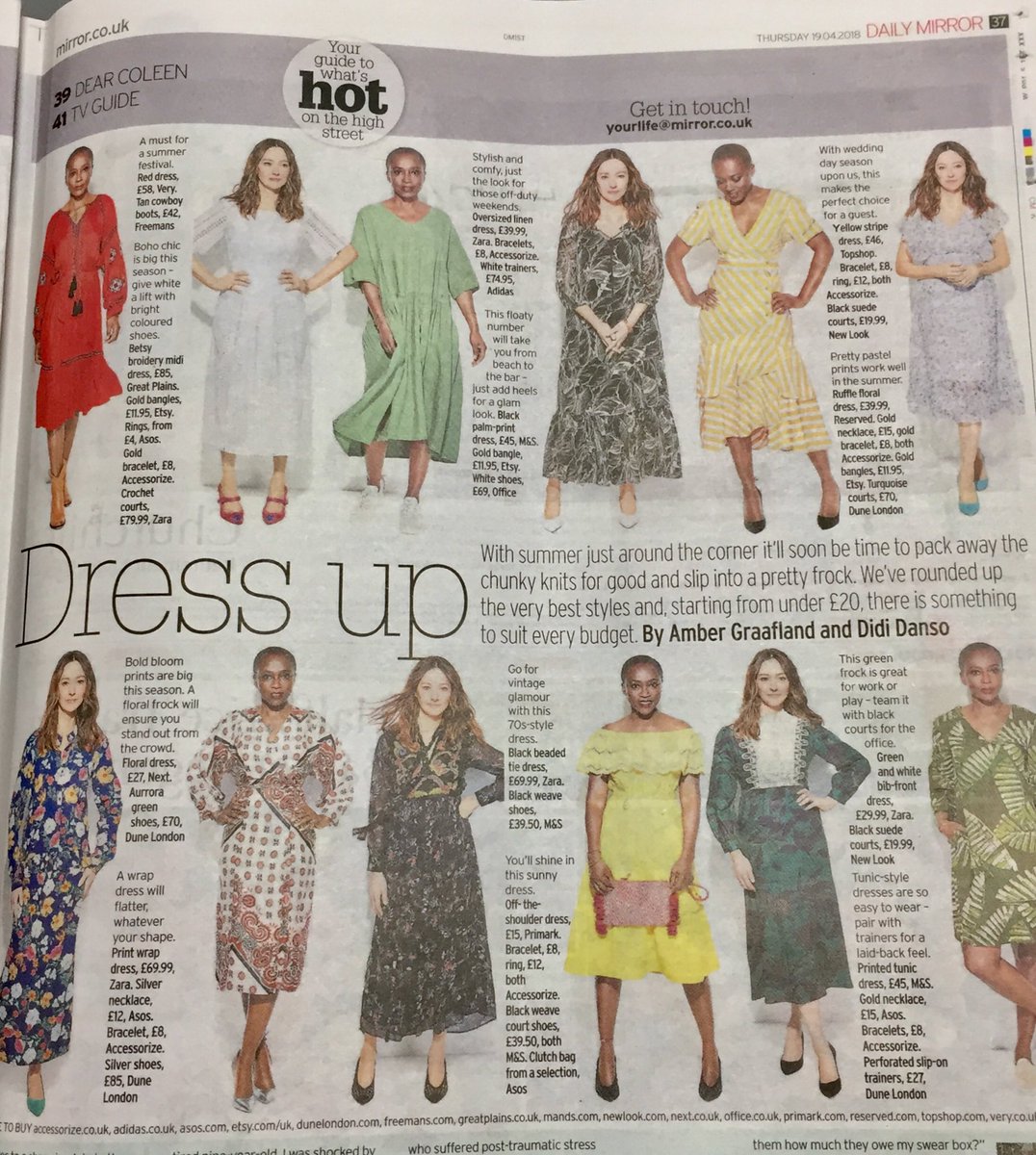 The sun has finally decided to make an appearance, cast off those woollens and slip in to a gorgeous summer dress. Head to <a href="/ZARA/">ZARA</a> <a href="/Topshop/">Topshop</a> <a href="/marksandspencer/">M&S</a> to name a few for you frock fix.