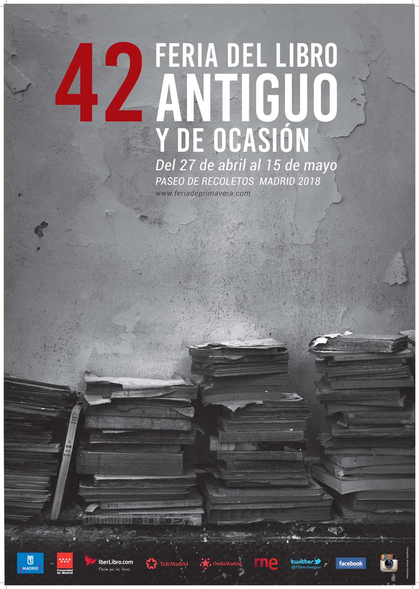 ¡La semana que viene llega la Feria de Primavera al Paseo de Recoletos de Madrid! El punto de encuentro para los amantes del libro antiguo y de ocasión. 

👇👇 Más información aquí 👇👇
bddy.me/2Hy06wJ
<a href="/FLibroAntiguo/">Feria del Libro Antiguo y de Ocasión de Madrid</a>