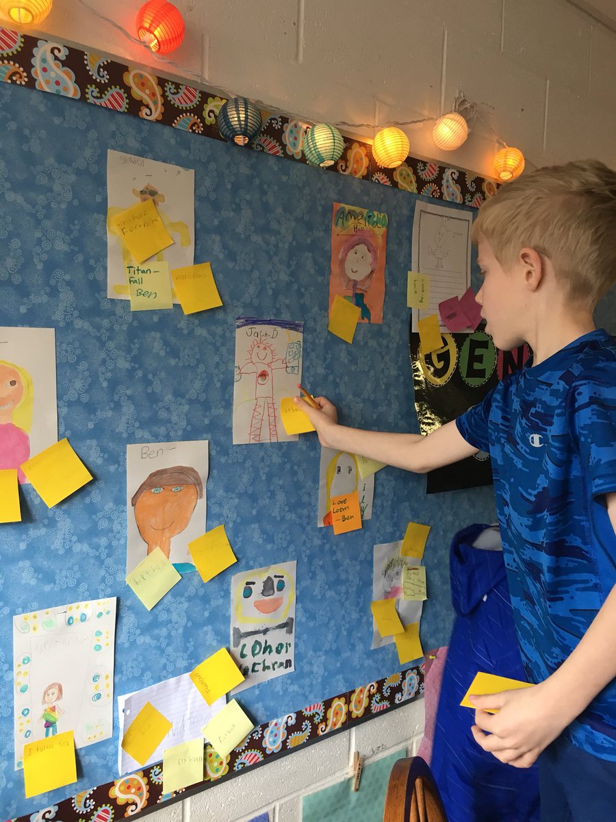 Mrsmkleman's tweet photo. Rethinking genius hour! Ss are sharing what they know about each other - working towards finding our passion!  Next step? What should we do with it? @AltonDarby #ADEhappy https://t.co/c2UYQ3s4Ff
