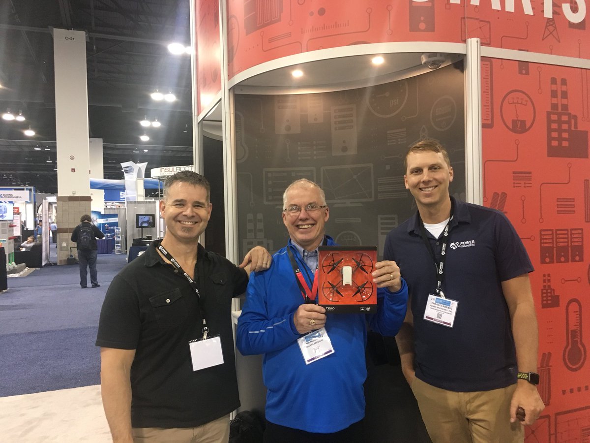 DronesAtPOWER's tweet photo. Congratulations to John Humphreys from Quanta, our second day winner!  He spotted all eleven violations in under 3 minutes.  He even pointed out a few extras we did not know we had. #PWRIEEE2018 #TandD2018 #pwrieee2018 @PWREngineers https://t.co/sZ7MHifoB4