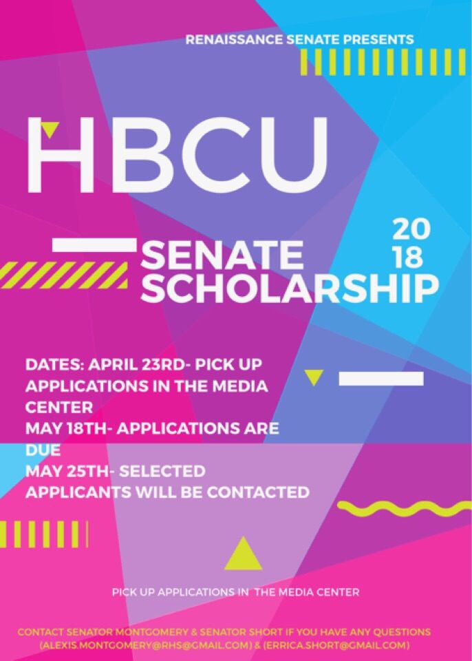 rhssenate's tweet photo. Attention RHS students: Here’s a potential scholarship opportunity! Read the details below for more information🎓 https://t.co/TdnqCckmOp