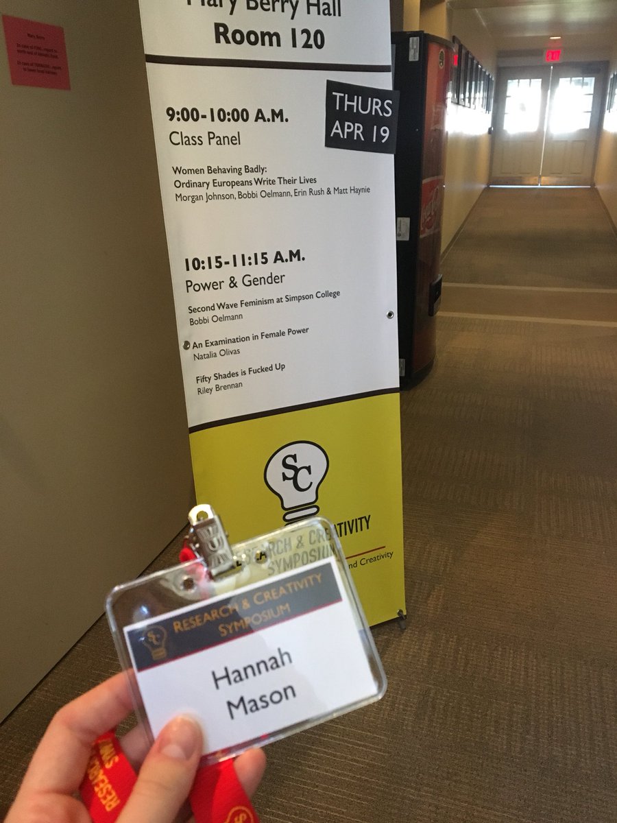 _PerfectMason's tweet photo. Who’s ready for symposium day?! I got my poster checked in and I’m gearing up for some #powerandgender presentations! https://t.co/UVTOc8iFWd