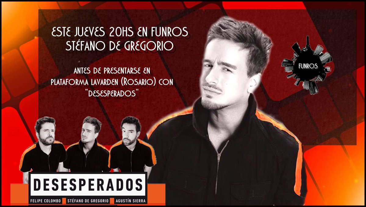 NoTCompliquesOK's tweet photo. Hoy en el programa hablaremos con @yeyodegregoriok , quien junto a @FelipeColombo y @sierra_agus se presentarán en @plataformaLVDN el domingo a las 20hs con @DesesperadosLO. No t pierdas la nota en https://t.co/yckCn3lmPI , 88.3 de Rosario, nuestro face, y la aplicación Wox Radio https://t.co/Yf6FPF64xZ