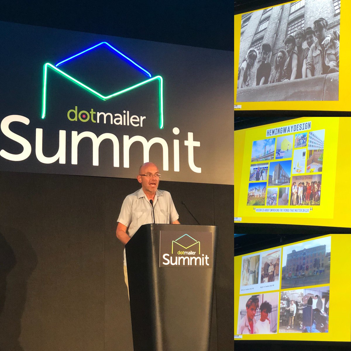@HemingwayDesign founder #WayneHemingway on his journey to greatness... “life gives you chances and you have to grab them” #DotmailerSummit