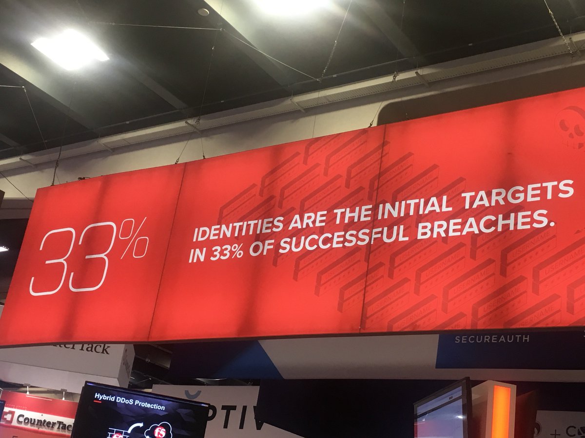 sila_insights's tweet photo. Banner on the floor @RSAConference this week confirms identity is the new perimeter against #cyberattack as attack surfaces expand to include #mobility, #cloud, privileged accounts &amp; unstructured #data. #RSAC #IAM #cyber Interesting article on the subject https://t.co/zLjvxudH99 https://t.co/HNo2mlazM6