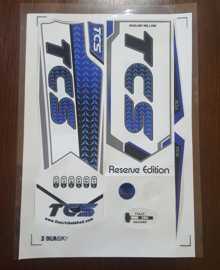 Allthegear99's tweet photo. The new #TCS #Cricket #Bat #stickers are now available to purchase! £9.99 for one set
Or two sets for £14.99
Limited quantity available only!
Message us here if interested!
#NewBranding #ChromeEffect https://t.co/ozqCtCuijq