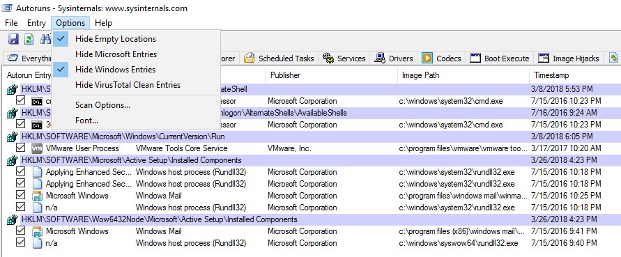bohops's tweet image. Is Explorer.exe the ultimate #lolbin?

explorer.exe [exe/hta/scr/...etc]

*Invokes child processes when called (after a lookup of the the default program handler)
*Hides from the default filter in AutoRuns
*Just might be doing a little more on a workstation in your network

#DFIR