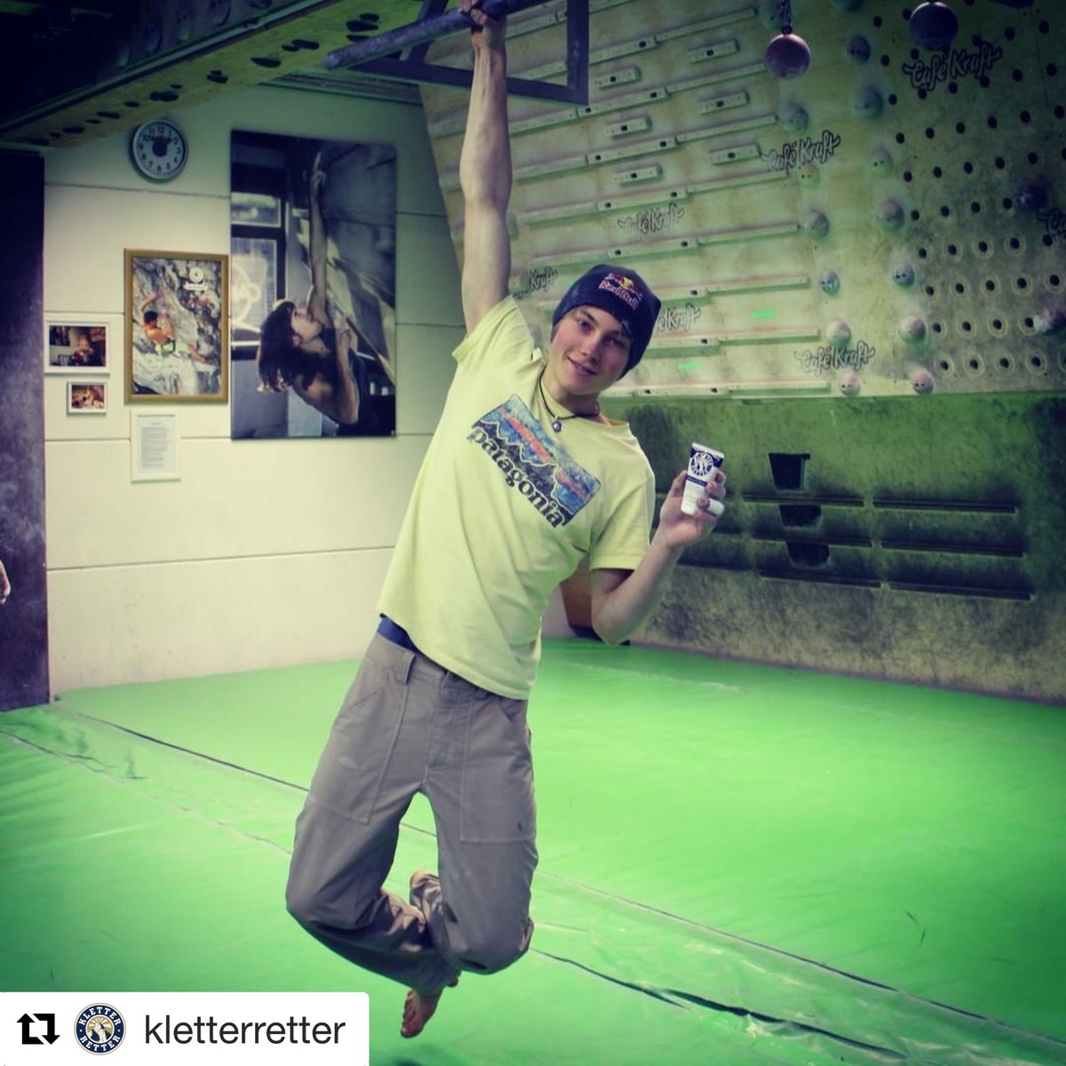 Trollclimbing's tweet photo. The guys at KletterRetter hanging out with Alex Megos last week. #climbing #handcream #kletterretter #alexmegos https://t.co/vHAC12yn4s