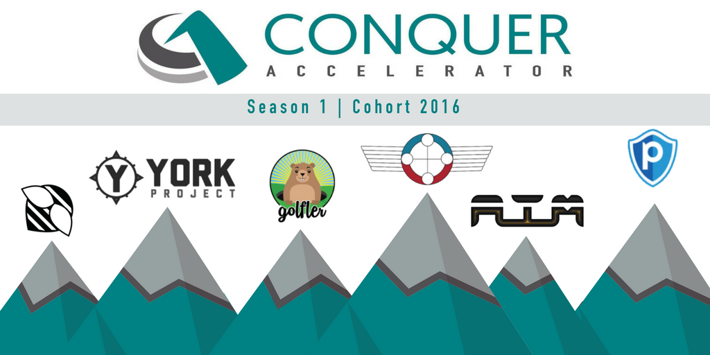 MSUConquer's tweet photo. #TBT to our 2016 Cohort: @YorkProject, @GolflerApp, Protection, Aerbots, AIM &amp; @conecterapp! https://t.co/R50FCrzR70