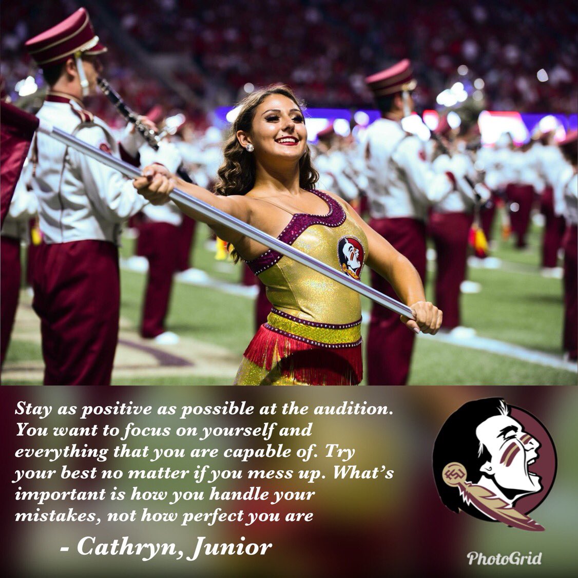 FSUcolorguard's tweet photo. We are down to single digits! Auditions are only 9 days away! With that being said, Cathryn wants you guys to remember to stay positive and try your best!πͺπΌ
- -
#fsucolorguard #MCATDT #FSU #GoNoles #colorguard #collegeguard https://t.co/UqdITum7j8
