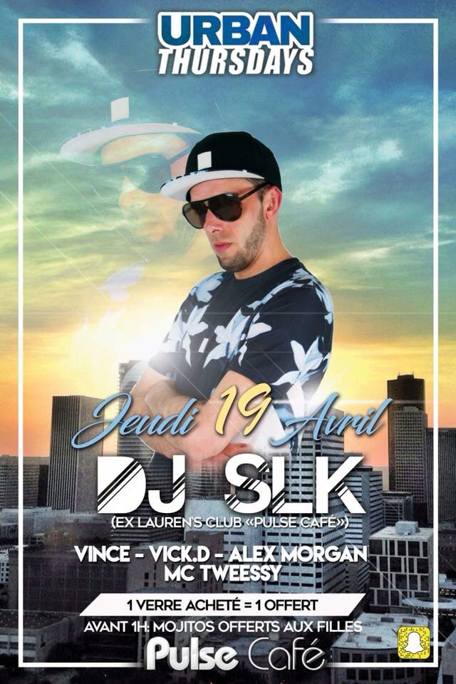Le_PulseCafe's tweet photo. Ce soir, au #pulsecafe, DJ SLK 🎶 AMBIANCE 100% URBAN ! #urbanthursdays https://t.co/aBEMtqW22v