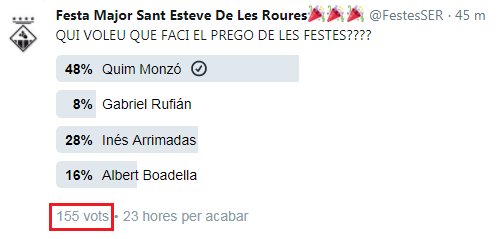 Hola, <a href="/ARMH_Roures/">Memòria Històrica Sant Esteve de les Roures</a>. Tenim diverses sol·licituds relacionades amb l'abundància del número 155 al voltant de la nostra localitat. Ens en podeu explicar alguna cosa?
