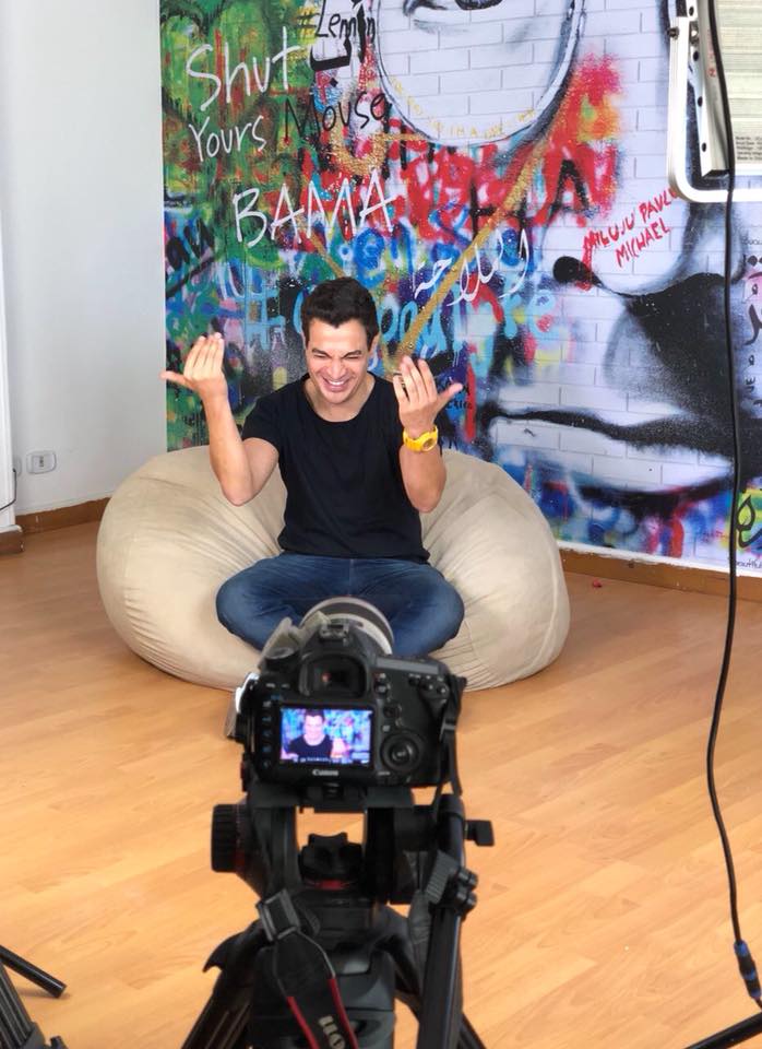 InfluenceCommEG's tweet image. Behind the scenes from an upcoming #InfluenceDigital/@MisrElKheir  project that is set to disrupt the startup scene in Egypt. One of our favorite media personalities @SherifNourElDin, is also with us on set being his usual very, very serious self...Stay tuned! #InfluClients