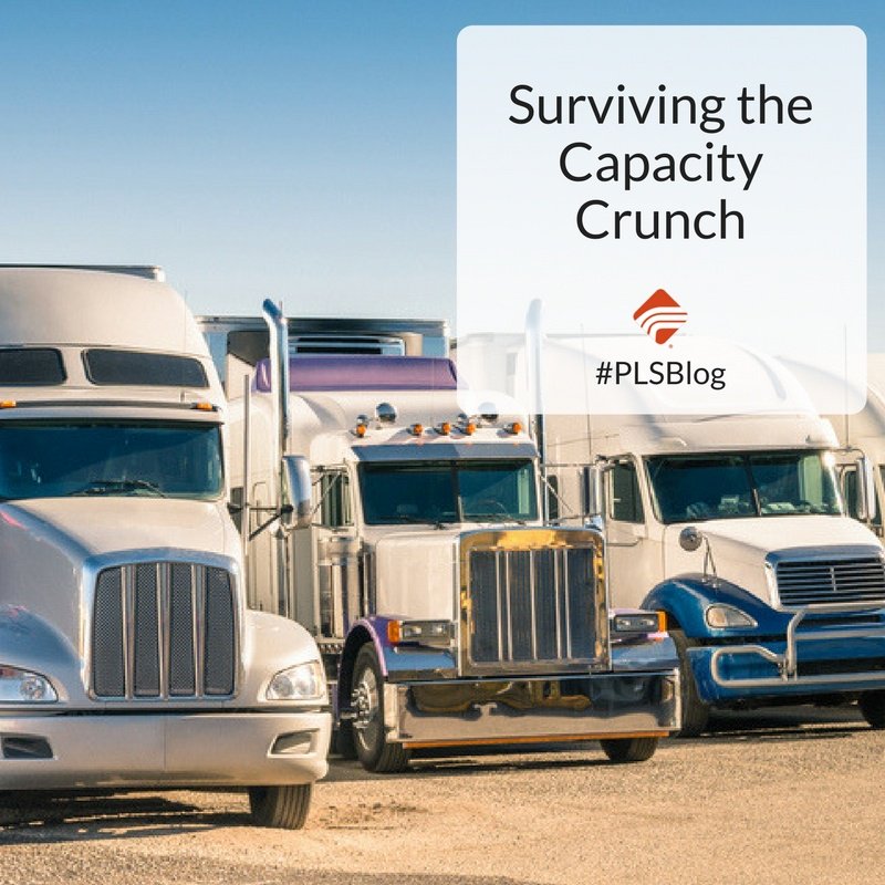 PLSLogistics's tweet image. Learn how to survive the capacity crunch in this week's #PLSBlog! bit.ly/2JT6TPH #CapacityCrunch #Shipping #Truckers