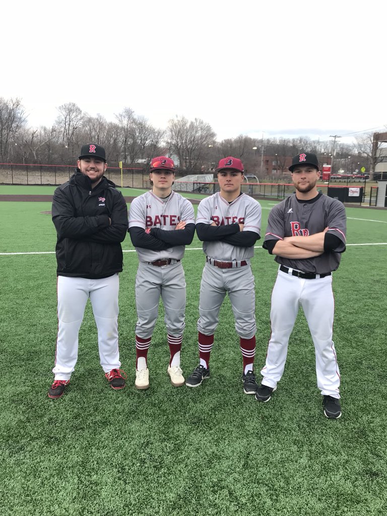 Perry_Baseball_'s tweet photo. #TBT to 4 of our original NE Mustangs Alum, competing against each other at the collegiate level. @JonyLindgren @robmatson20 @_jimmywoods_ and Jake Nichols. #RIPMustangs #CTMoose #JonnysBack https://t.co/jghWWvywn7