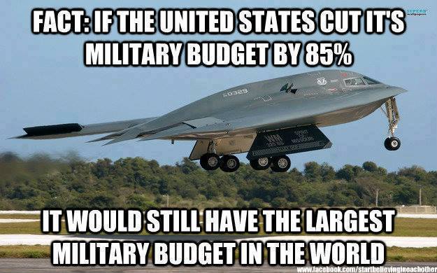 NoSpending's tweet photo. #TooMuch #Military https://t.co/QrWUjYOYJ6