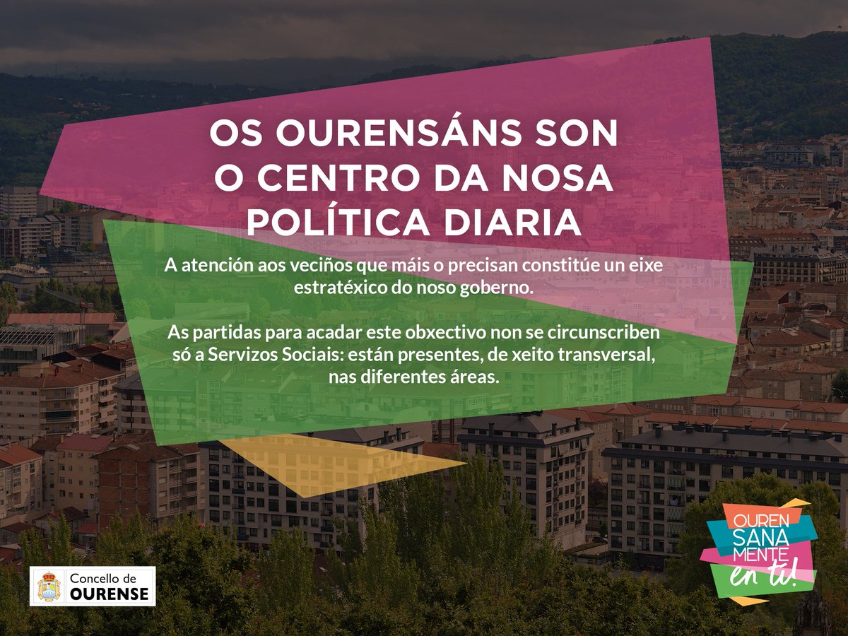 Somos un goberno que acometemos baixada da impostos e seguiremos por esa vía, sen deixar de pensar nas persoas, priorizando por riba de todo o gasto social. Porque #Ourense e a súa xente son a nosa máxima prioridade #ourensanamente