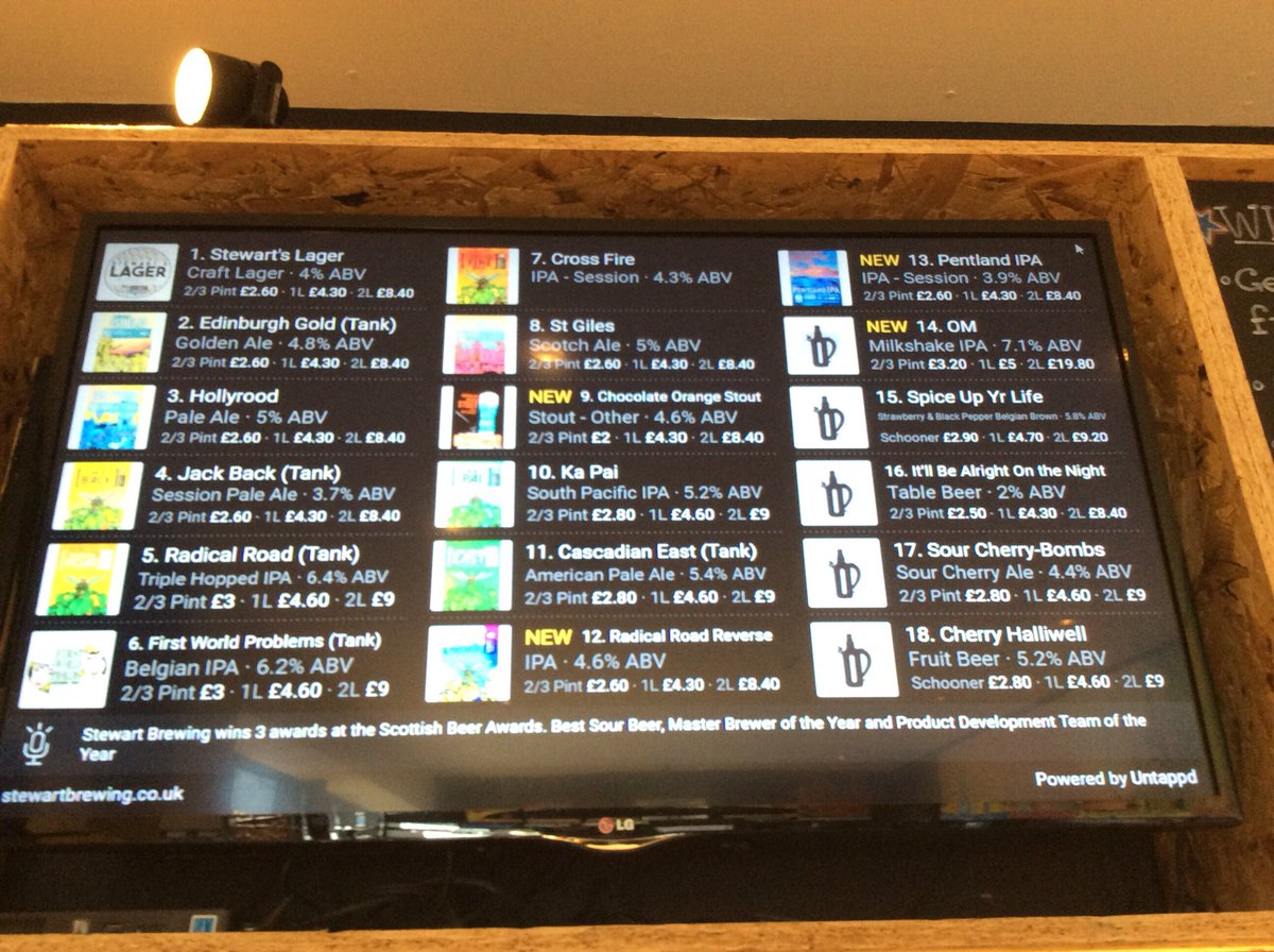 CraftBeerKitch's tweet photo. We’ve a full board at the brewery today, including several one-offs you won’t see anywhere else! Come along and fill up your growlers! https://t.co/2ggZO8BbVj