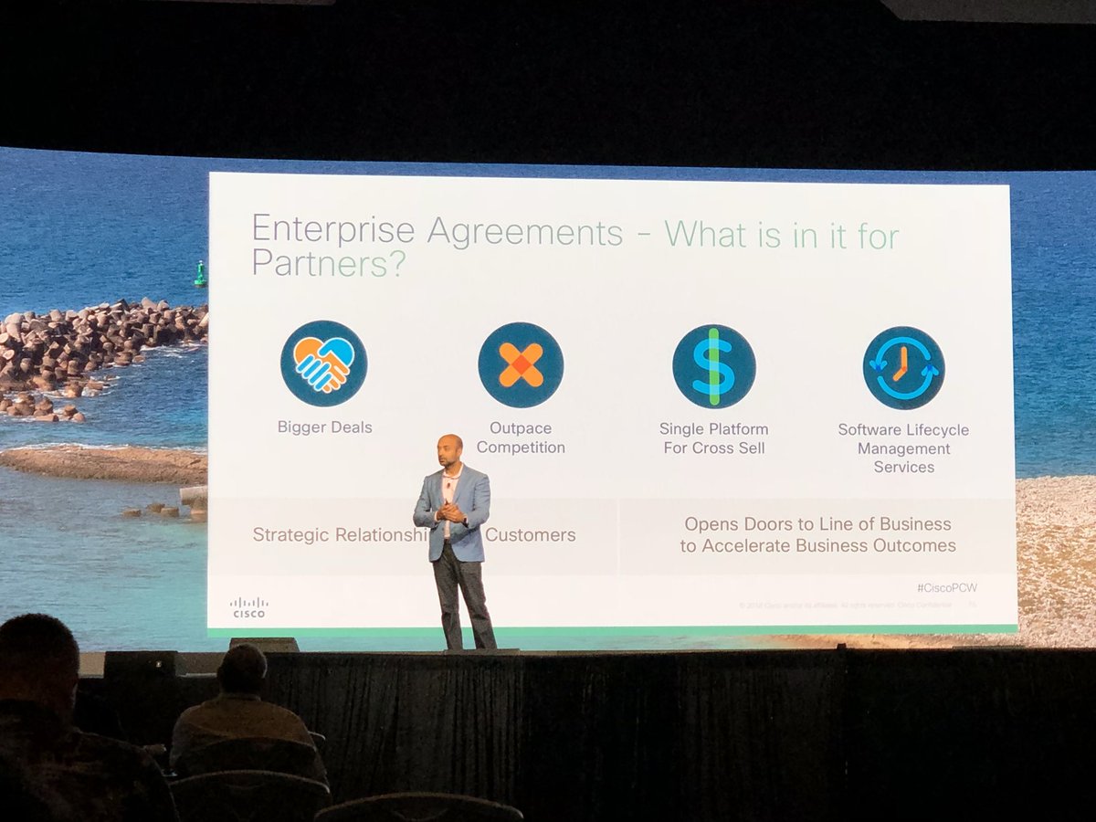 Lots of goodness for <a href="/CiscoPartners/">Cisco Partners</a> leading with software. #ciscopcw <a href="/vnichani/">Vinay Nichani</a>