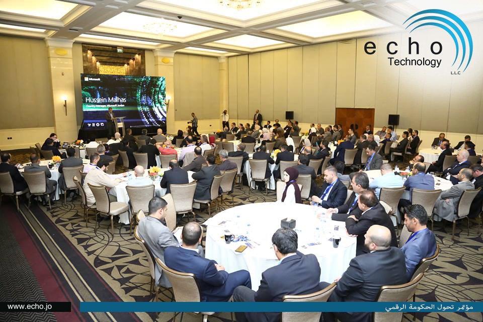 EchoTechnology1's tweet photo. As a leading @MicrosoftJordan partner, Echo Technology participated in the ‘Government Digital Transformation’ Summit Under the patronage of H.E. @MajdShweikeh, Minister of Information Communication and Telecommunication
@MoICTJO
#Echo_Technology #DigitalTransformation #Jordan https://t.co/1YdwH4yBgF