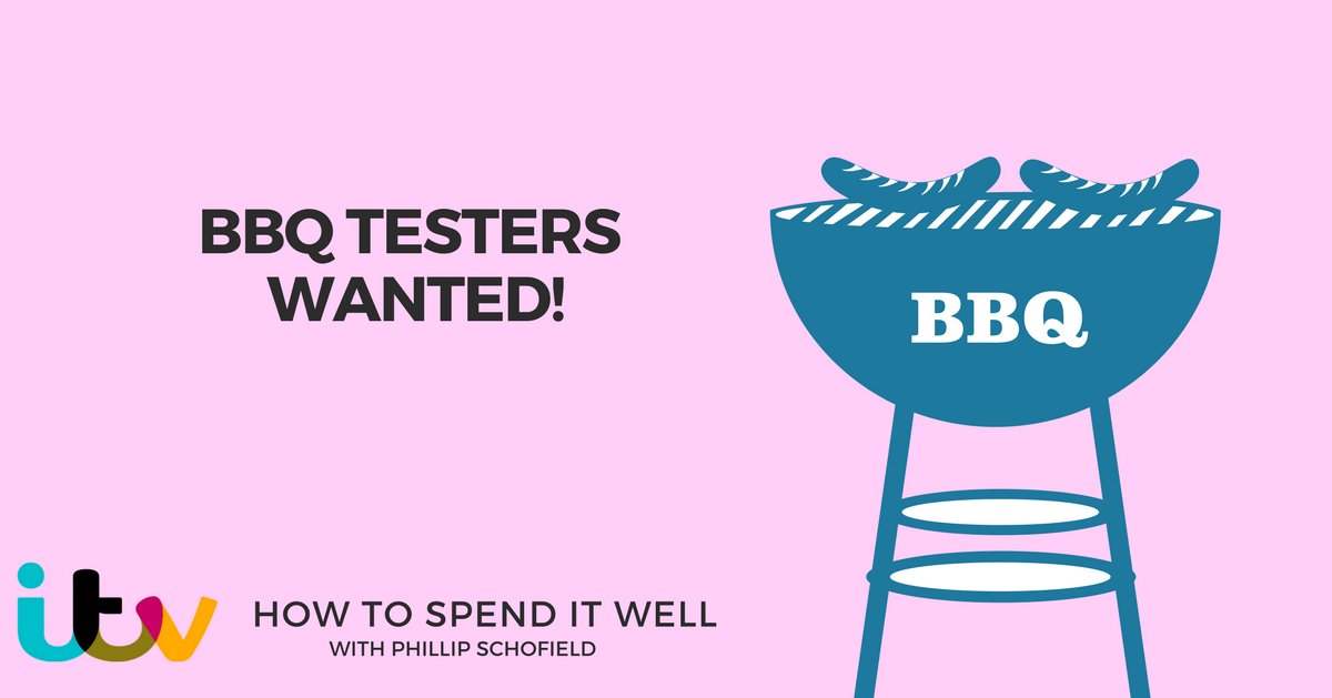 If you love to #BBQ and you can be in the Henley area on Friday April 27, we'd love to hear from you. <a href="/ITV/">ITV</a> is looking for BBQ fanatics to take part in a BBQ test for the returning Phillip Schofield 'How to Spend it well' DM me for more details!