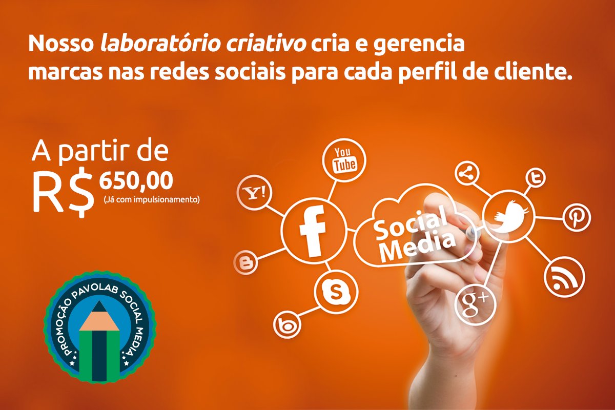PAVOLAB's tweet image. Quer divulgar sua marca ou empresa?
A PAVOLAB pode criar e gerenciar as redes sociais da sua empresa.
Conheça a Pavolab...
17 3229-1187
comercial@pavolab.com.br
pavolab.com.br
facebook: Pavolab