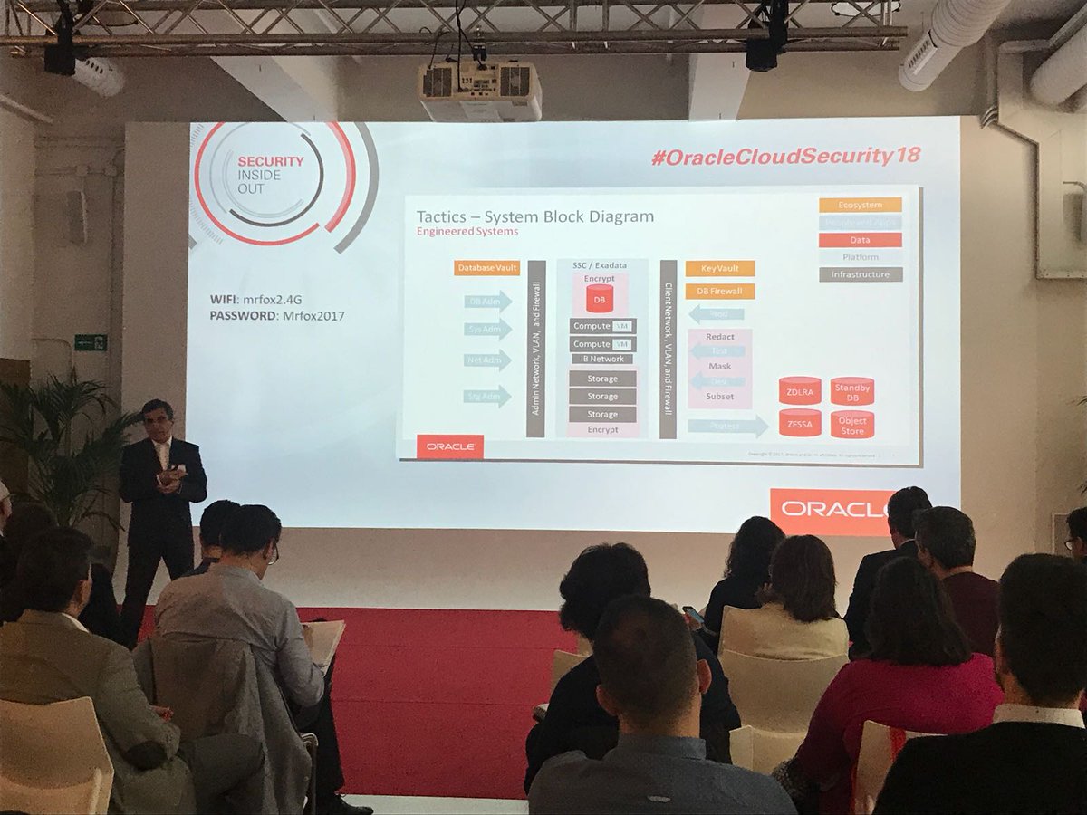 laura_mdla's tweet image. #OracleCloudSecurity18 &quot;GDPR no solo viene a proteger el dato sino a proteger el uso que se hace de esos datos&quot; @mvidallo