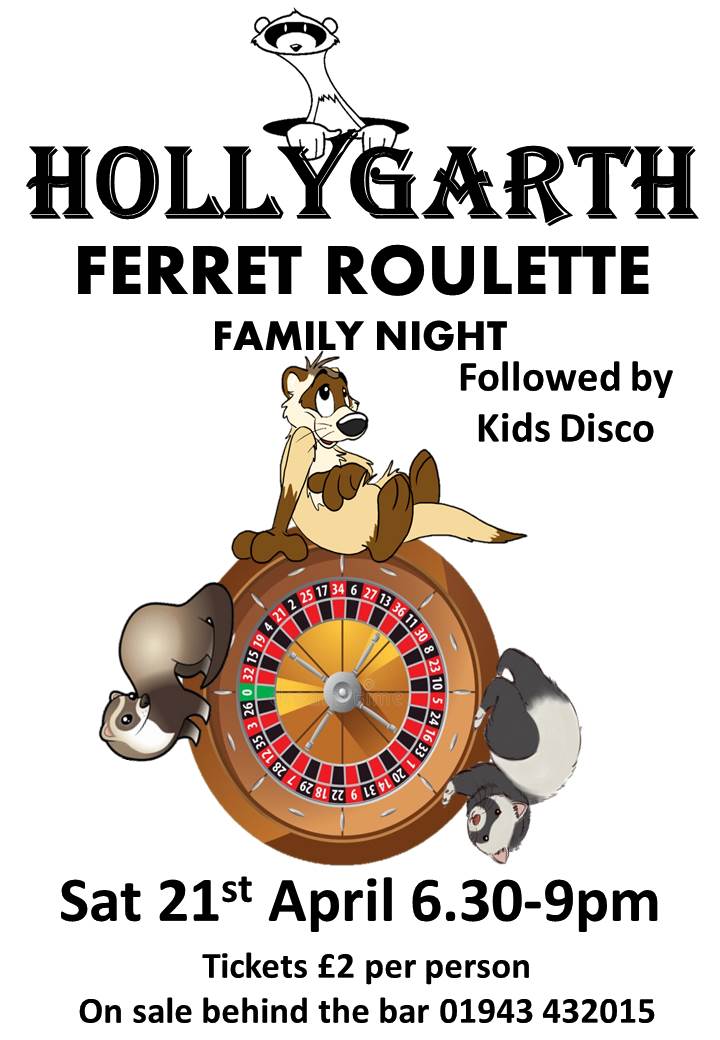 All welcome #ferrets #roulette #familynight #familyfun #entertainment #whatson #disco
