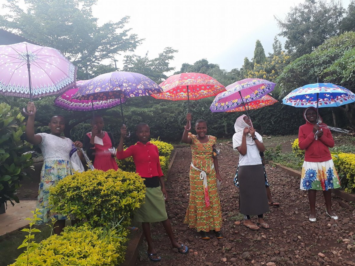 Rainy season is in full boom here in Tanzania.....good thing our EEF kids are prepared.Thank you Jaime Strattan and Haunted trail for  equiping our kids with the rain gears.#Exceleducationfoundation#Tanzania#volunteerinafrica#gotoafrica#makedifference#raingears#