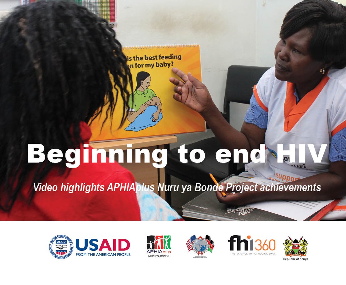 APHIAplusNuru's tweet photo. Video highlights achievements of AIDS, Population and Health Integrated Assistance (APHIAplus Nuru ya Bonde) Project - 2011-2017. With support #USAID+#PEPFAR support, the project increased access to quality of #HIV services in 5 counties in Kenya https://t.co/Qs1peHfEQU @fhi360 https://t.co/oqMrpv4F03