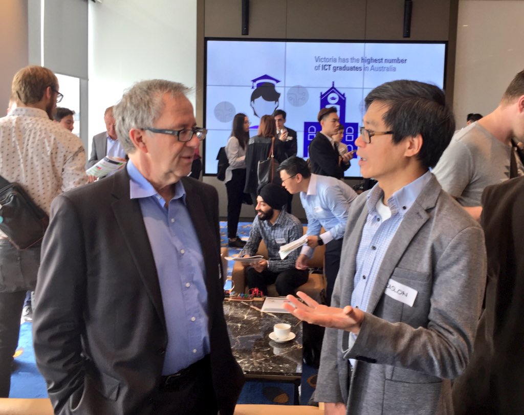 kelhutchinson's tweet photo. Thanks to Prof Keon Sterling @swinfict for the #SummerTechLIVE keynote at today’s #STL2018 showcase and to Dr Caslon Chua for organising @Swinburne teams https://t.co/PU7kXKuyol