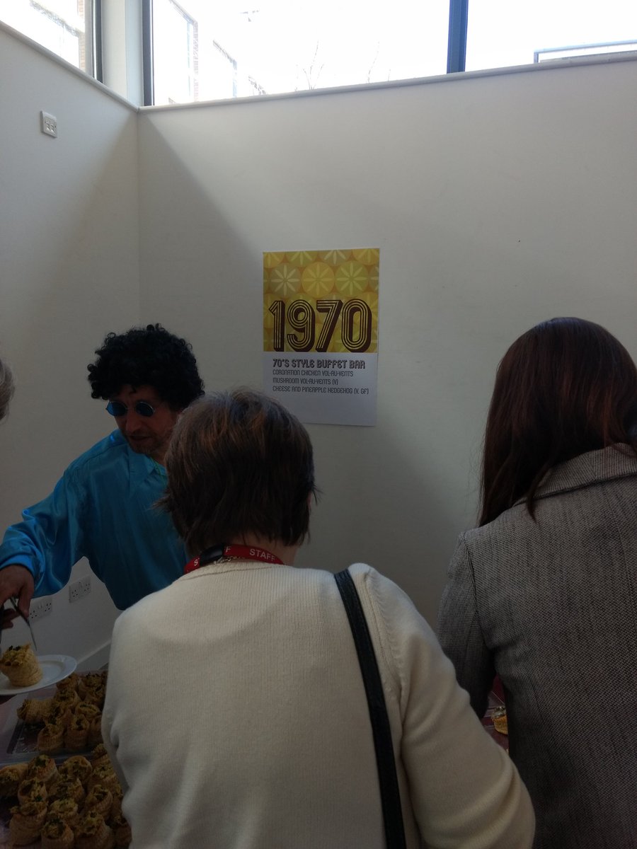 Inwoman's tweet photo. Lunch through the decades at #LUchange starting with my era https://t.co/RPn8p04Clo