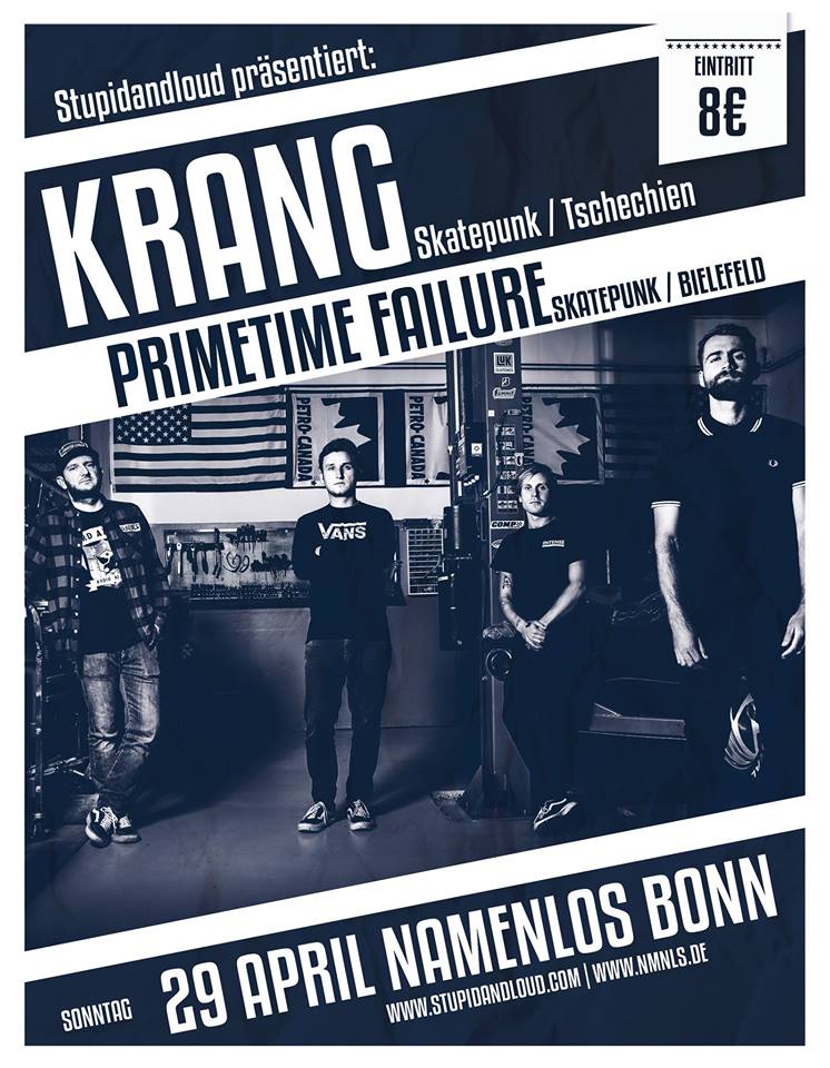 PrimetimeFail's tweet photo. This awesome show with Krang is going down in Bonn next week already! Who's coming out to make this a sunday well spent with us?! #krang #primetimefailure #bonn #namenlos https://t.co/FrVuCcE1uw