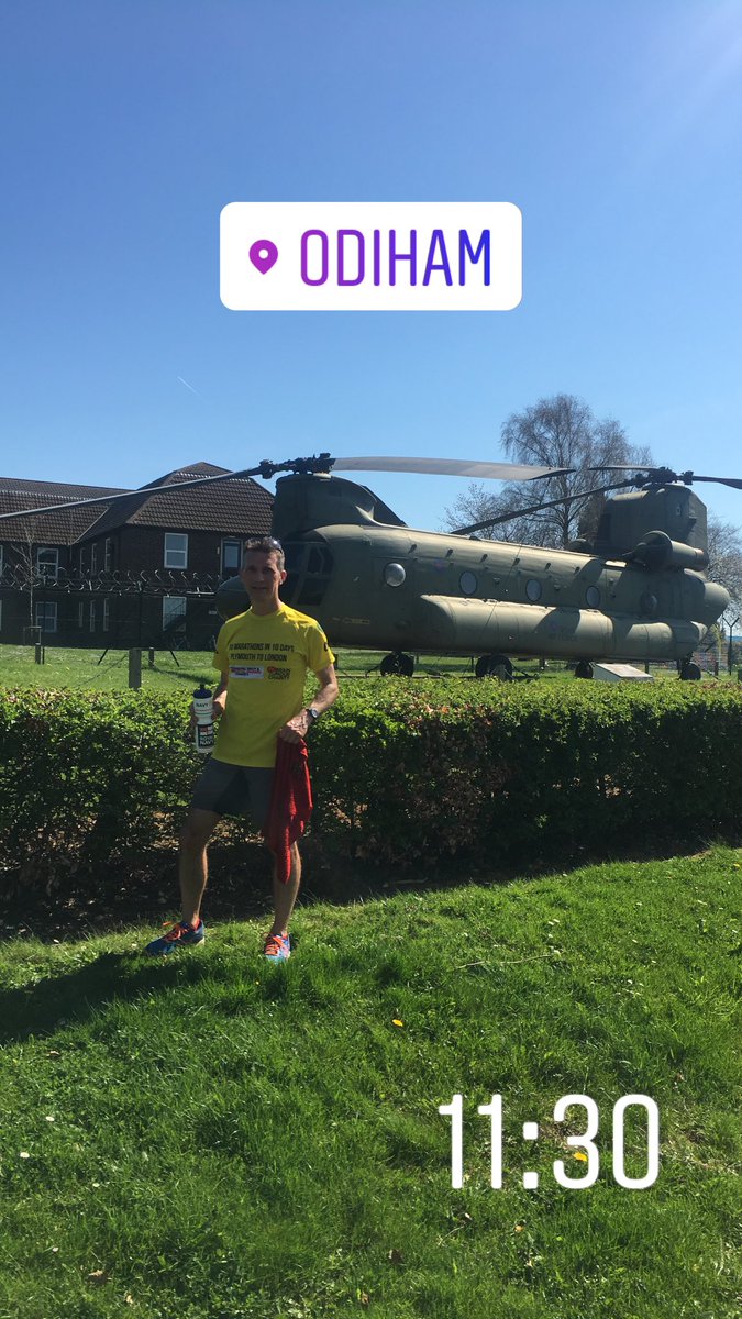 Krissyoung14's tweet photo. Day 7 of 10 complete. Running 10 consecutive marathons to raise money for @BrainTumourOrg &amp; @RNRMC #LondonMarathon #LondonMarathon2018 @Mo_Farah @RNRMC https://t.co/3k4cwuWism