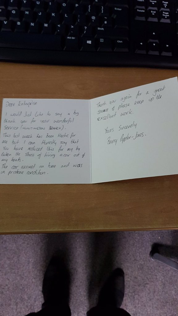 Enterprise RentaCar tweet media