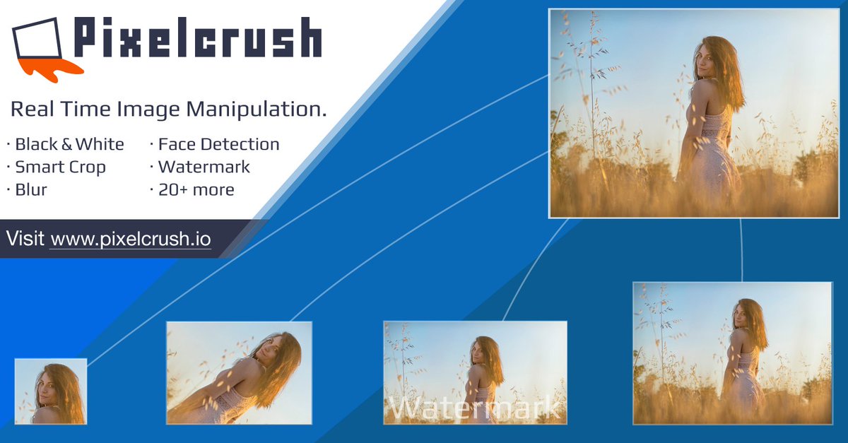 Resize, filter, and transform images in real time. Manipulate images adding parameters to your URLs. Create infinite variations from one master image. pixelcrush.io/features/realt…